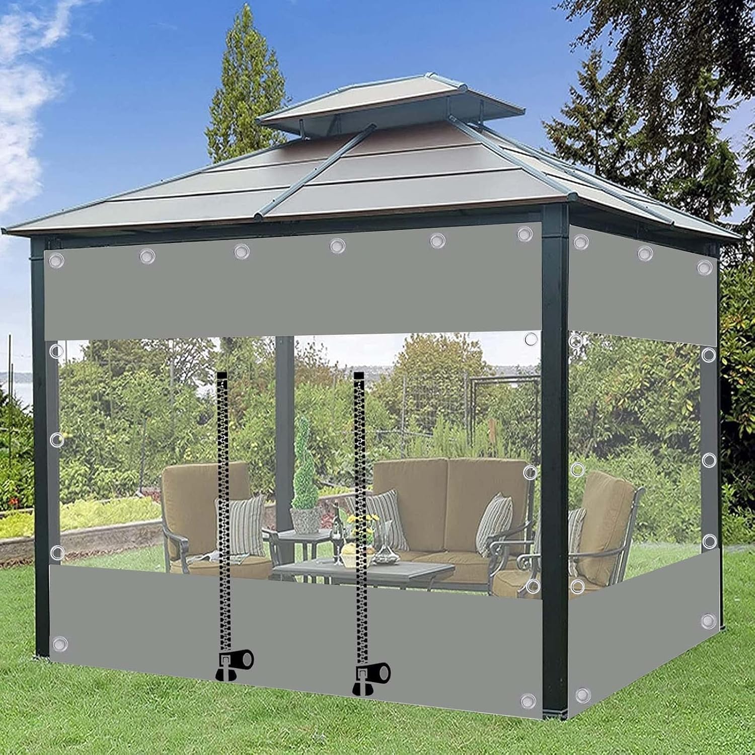 Maa様カーテン [230cm丈]ドレープ&レース [135cm丈]ドレープ カーテン